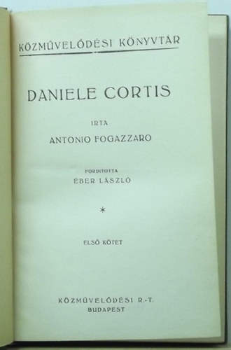 Daniele Cortis I-II. (egyktetben)