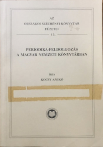 Periodika-feldolgozs a Magyar Nemzeti Knyvtrban