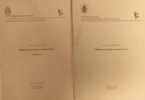 Villamosenergia-rendszerek I. + Villamosenergia-rendszerek I.(Pldatr) 2Knyv