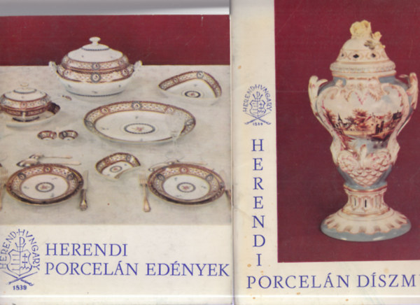 2 db. porcelnos fzet (Herendi porceln dszm + Herendi porceln ednyek)