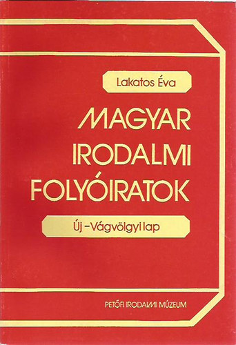 Magyar Irodalmi Folyiratok - j-Vgvlgyi lap