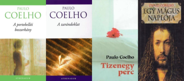 4 db Paulo Coelho regny: A portobelli boszorkny + A zarndoklat + Egy mgus naplja + Tizenegy perc