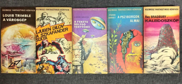 Ljuben Dilov, Ludvk Soucek, Pierre Barbet, Ray Bradbury Louis Trimble - (5db) Kozmosz Fantasztikus Knyvek knyvcsomag: A vrosgp / A szakafander slya / A fekete bolyg testvrei / A psziborgok lmai / Kaleidoszkp