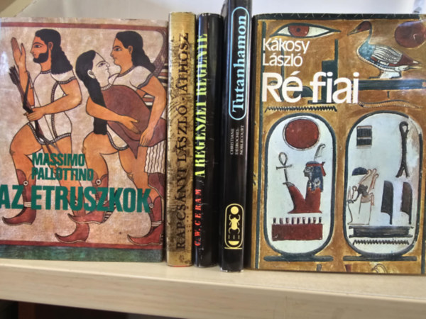 5db- os KNYVMENT AJNLAT: Az etruszkok+ thosz+ A rgszet regnye+ Tutanhamon+ R fiai