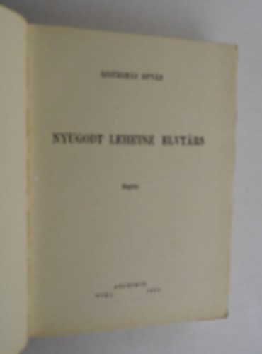 Eszterhás István - Nyugodt lehetsz elvtárs