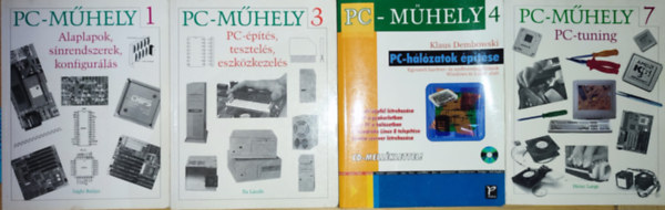 4db mű a PC-műhely sorozatból - PC-műhely 1., PC-műhely3., PC-műhely 4., PC-műhely 7.-PC-tuning