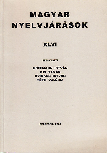 Magyar nyelvjrsok XLVI