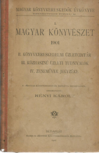 I. Magyar Knyvszet 1901
