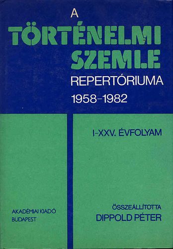 A trtnelmi szemle repertriuma 1958-1982