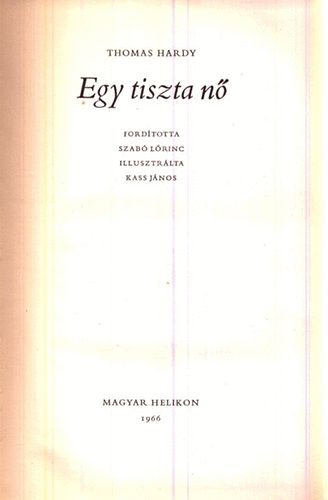 Egy tiszta n (szmozott, nylkts)