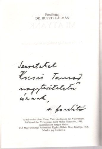 Mi atynk Az ri imdsg teolgiai magyarzata