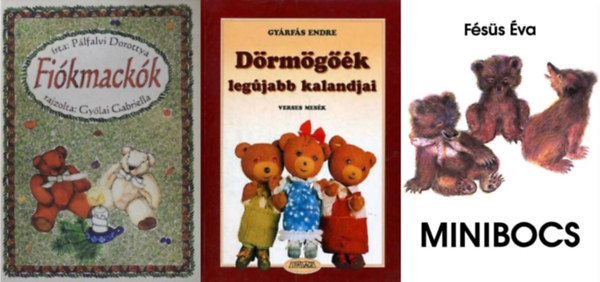 3 db macks meseknyv: Minibocs + Drmgk legjabb kalandjai + Fikmackk