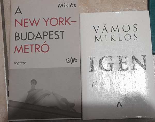 Vmos Mikls - 2 db knyv: Igen (lni, rni, olvasni), A New York - Budapest Metr