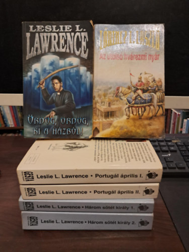 Lrinc L. Lszl  (Leslie L. Lawrence) - 4 db-os Leslie L. Lawrence KNYVMENT AJNLAT: rdg, rdg ki a hzbl!+Hrom stt kirly 1-2.+Portugl prilis I-II.+Az utols hvrezmi nyr