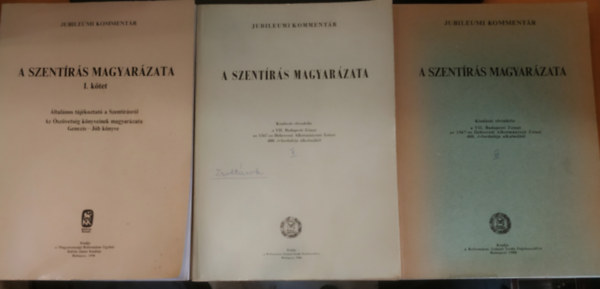 Tarr K�lm�n  (felel�s kiad�) - A Szent�r�s magyar�zata I-III.