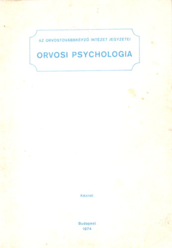 Orvosi psychologia