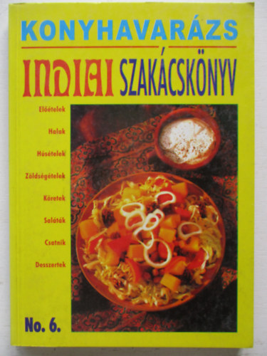 Konyhavarzs no. 6.: Indiai szakcsknyv