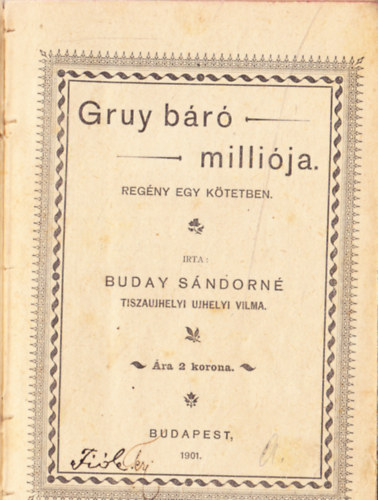 Buday Sndorn - Gruy br millija