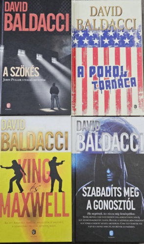 David Baldacci - 4 db David Baldacci ktet:  A pokol tornca + Szabadts meg a gonosztl + King s Maxvell + A szks