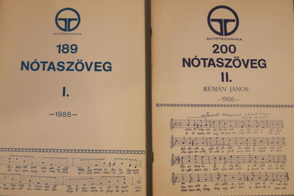 189 Ntaszveg I. s 200 Ntaszveg II.