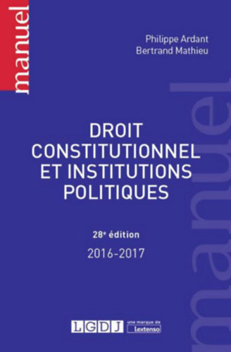 Droit Constitutionnel Et Institutions Politiques 2016-2017