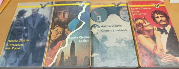 4 db Agatha Christie krimi (cmek a termklersban, sajt fot)