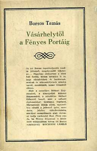 Borsos Tams - Vsrhelytl a Fnyes Portig