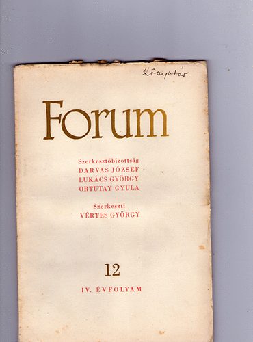 Forum (folyirat) 1949 december