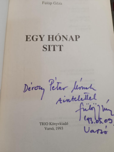 Egy hnap sitt