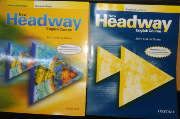 Pre-Intermediate New Headway English Course: Student's Book (SB) + Workbook with Key (WB)(2 ktet)