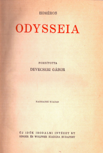 Homrosz odysseia