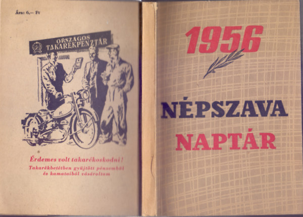 Npszava Naptr 1956 (Fotkkal, Pogny Sndor s Kchler Vilmos rajzaival)