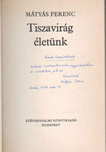 Tiszavirg letnk- versek