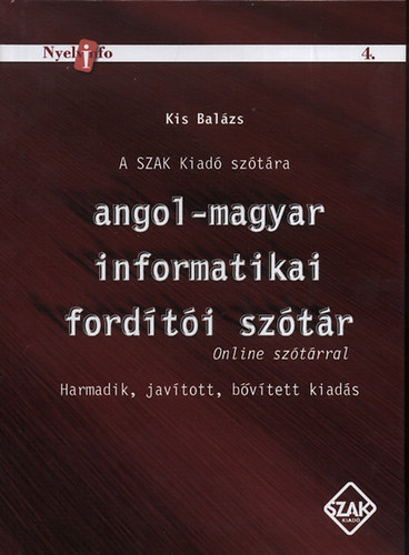 Angol-magyar informatikai fordti sztr - Online sztrral