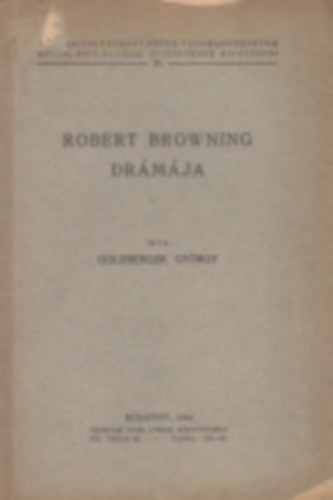 Robert Browning dr�m�ja