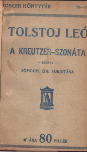 A kreutzer-szonta - Somogyi Ede fordtsa