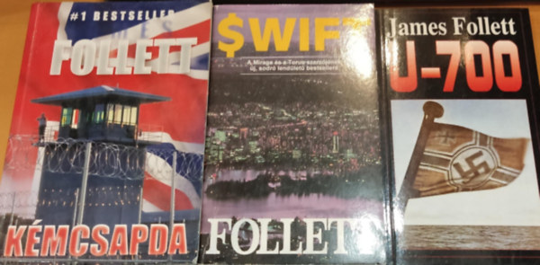 3 db James Follett: Kmcsapda + Swift + U-700