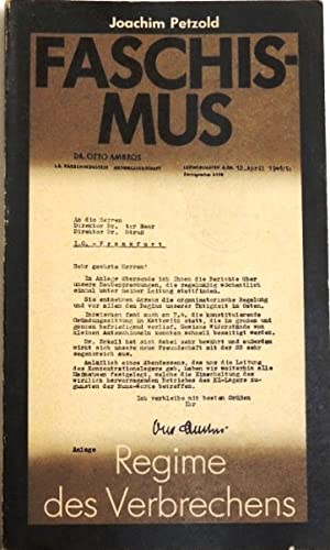 Joachim Petzold - Faschismus