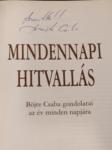 Mindennapi hitvall�s