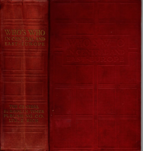 Who's Who in Central and East-Europe 1933/34