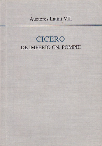 Cicero de imperio cn. Pompei (magyar/latin)
