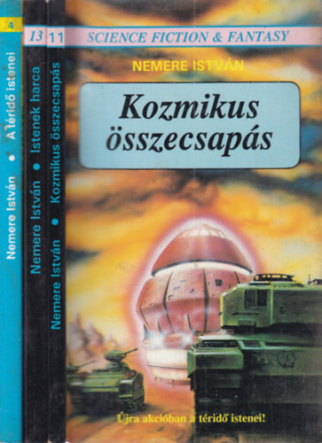 3 db. sci-fi (Kozmikus �sszecsap�s 9 + Istenek harca + A t�rid� istenei)