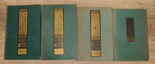 3 k�tet a a Dante Korok �s h�s�k c�m�, m�ves ki�ll�t�s� k�nyvsorozat�b�l + aj�nd�k Dante-k�nyv: Nagy P�ter I-II., Ausztriai Anna + A m�mor zend�l�i