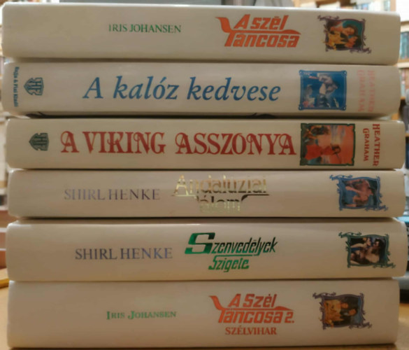 6 db romantikus: A Szl Tncosa; A kalz kedvese; A viking asszonya; Andalziai lom; Szenvedlyek szigete; A Szl Tncosa 2.: Szlvihar