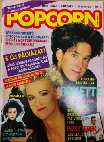 Sebk Jnos  (szerk.) - Popcorn International - Hungary IV. vfolyam 1991/5 (Poszter mellklettel)