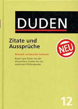 Dudenverlag - Duden 12 Zitate Und Aussprche