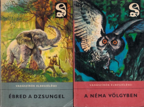 2 db k�tet a Delfin k�nyvek sorozatb�l (vad�sz�r�k elbesz�l�sei): �bred a dzsungel + A n�ma v�lgyben