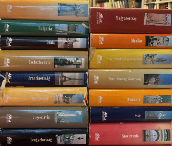 15 db Panor�ma �tik�nyv (Ausztria, Bulg�ria, D�nia, Csehszlov�kia, Franciaorsz�g, G�r�gorsz�g, Jugoszl�via, Lengyelorsz�g, Magyarorsz�g, Mexik�, N�met Demokratikus K�zt�rsas�g, N�met Sz�vets�gi K�zt�rsas�g, Rom�nia, Sv�jc, S