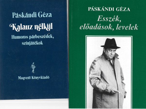 2 db k�nyv, Kalauz n�lk�l, Essz�k, el�ad�sok, levelek