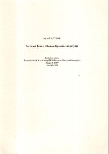 Pecorari Jakab bboros diplomciai plyja